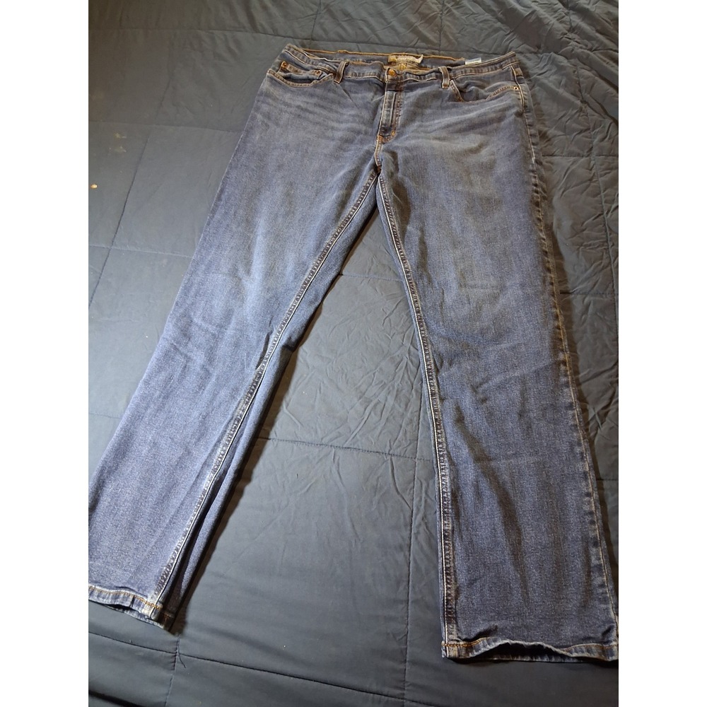 Member's Mark Mens Straight Fit Blue Jeans Medium Wash Denim 40W x 32L